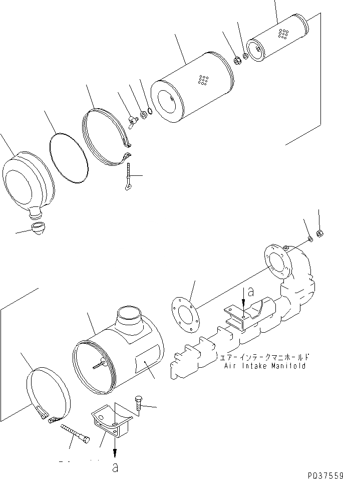 Схема запчастей Komatsu 6D125-1X - - -