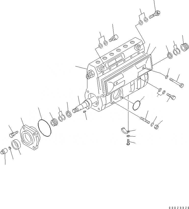 Схема запчастей Komatsu 6D125-1EE-EW - ТОПЛ. НАСОС (НАСОС) (/)(ВНУТР. ЧАСТИ)(№78-) ДВИГАТЕЛЬ