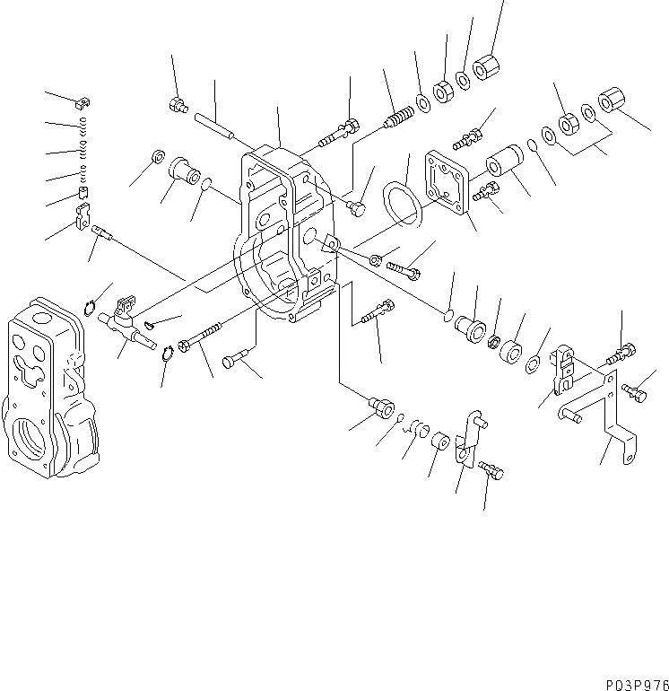 Схема запчастей Komatsu 6D125-1AB-EW - ТОПЛ. НАСОС (РЕГУЛЯТОР) (/) (СПЕЦ-Я ДЛЯ БОЛЬШИХ ВЫСОТ.) (С ЭЛЕКТРИЧ. РЕГУЛЯТОРОМ) (ВНУТР. ЧАСТИ)(№799-) ДВИГАТЕЛЬ