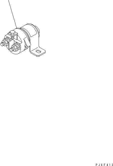 Схема запчастей Komatsu 6D125E-2J-S5 - ВЫКЛЮЧАТЕЛЬ ПОДОГРЕВАТЕЛЯ(№887-) ДВИГАТЕЛЬ