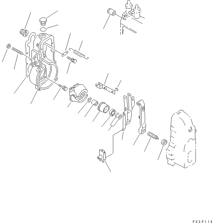 Схема запчастей Komatsu 6D95L-1C - ТОПЛ. НАСОС (РЕГУЛЯТОР) (/) (REGULATION OF SWEDEN) ТОПЛИВН. СИСТЕМА