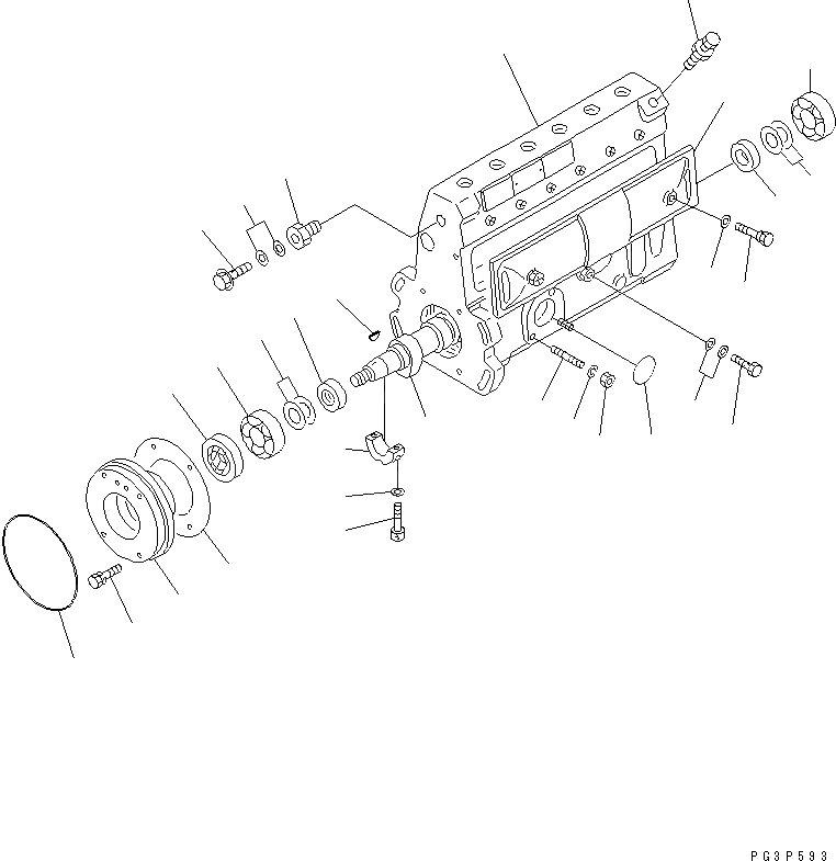 Схема запчастей Komatsu 6D95L-1B - ТОПЛ. НАСОС (НАСОС) (/)(№-788) ТОПЛИВН. СИСТЕМА