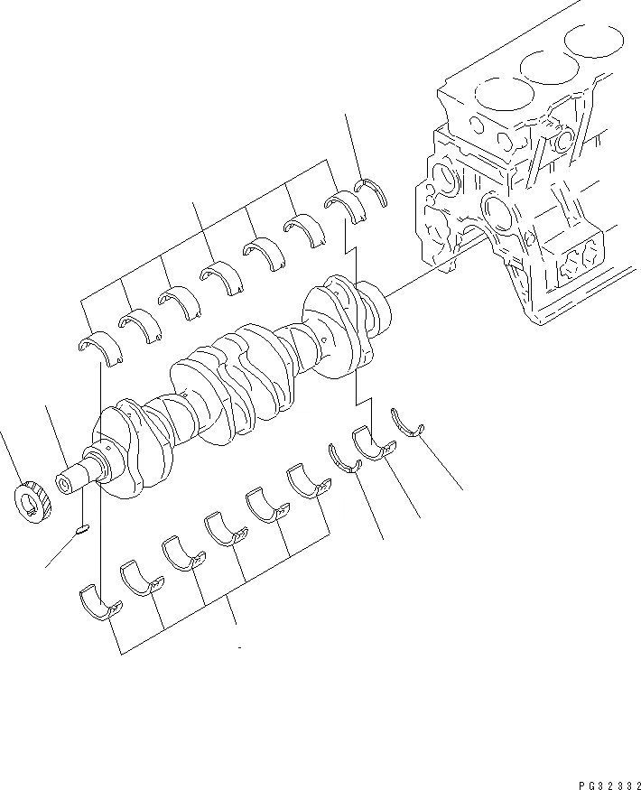 Схема запчастей Komatsu 6D95L-1AC-S - КОЛЕНВАЛ ДВИГАТЕЛЬ