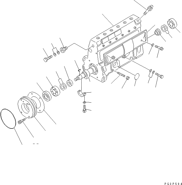 Схема запчастей Komatsu 6D95L-1L - ТОПЛ. НАСОС (НАСОС) (/) (POWER UP СПЕЦ-Я.)(№799-878) ТОПЛИВН. СИСТЕМА