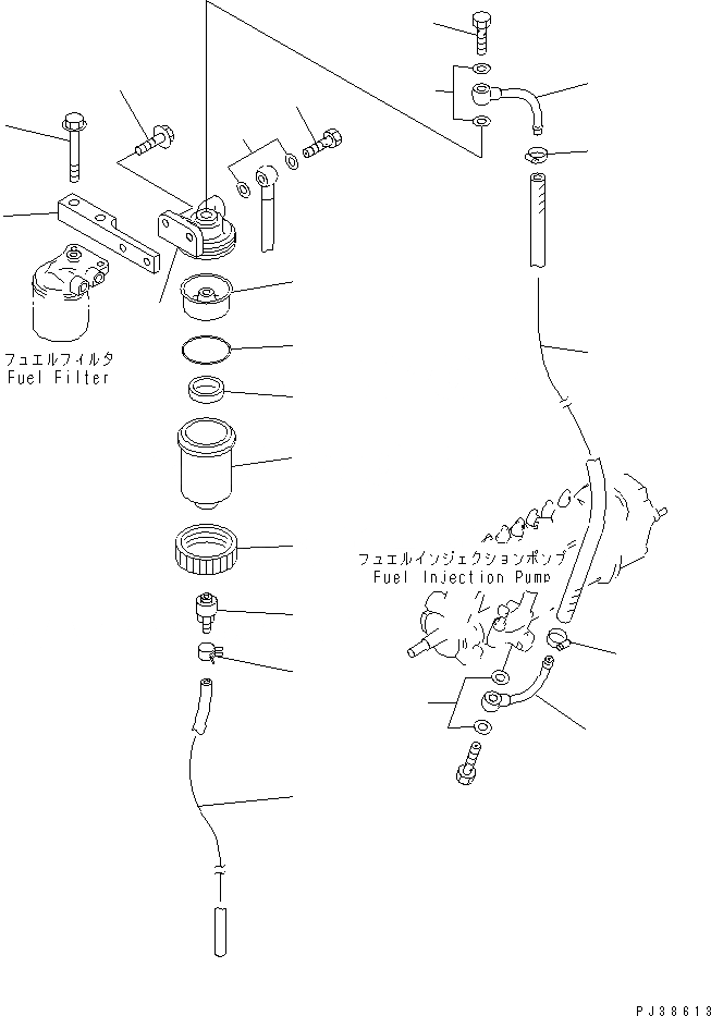 Схема запчастей Komatsu 6D95L-1AC-M - ВОДООТДЕЛИТЕЛЬ (ДЛЯ A¤ A ГЕНЕРАТОР) ДВИГАТЕЛЬ