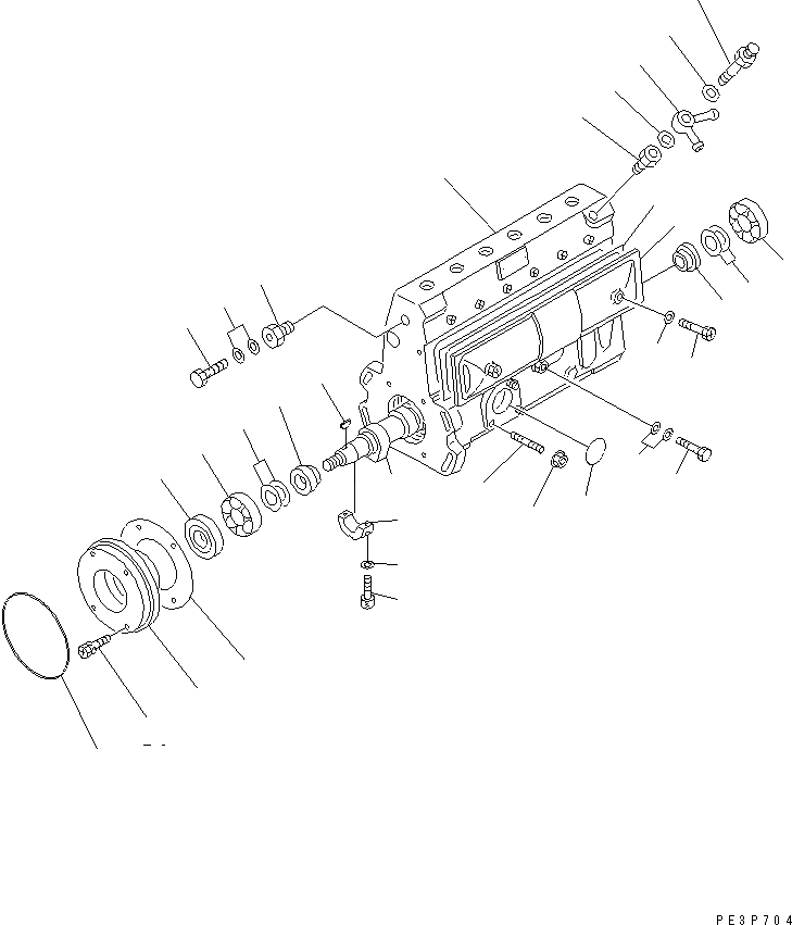 Схема запчастей Komatsu 6D95L-1AA-S - ТОПЛ. НАСОС (НАСОС) (/) ТОПЛИВН. СИСТЕМА