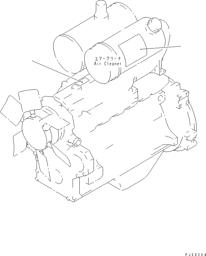 Схема запчастей Komatsu 2D68E-N3A - ТАБЛИЧКИ (ЯПОН.-АНГЛ.) 