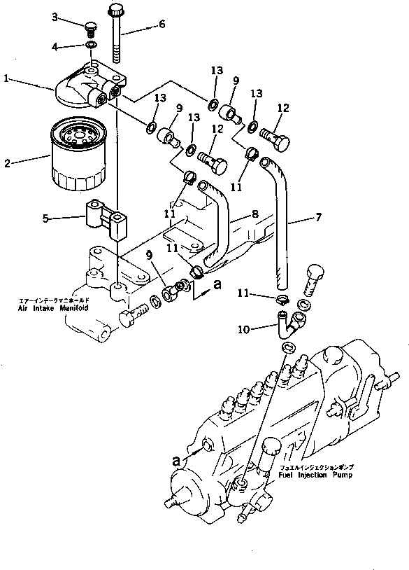 Схема запчастей Komatsu 6D95L-1U - - -