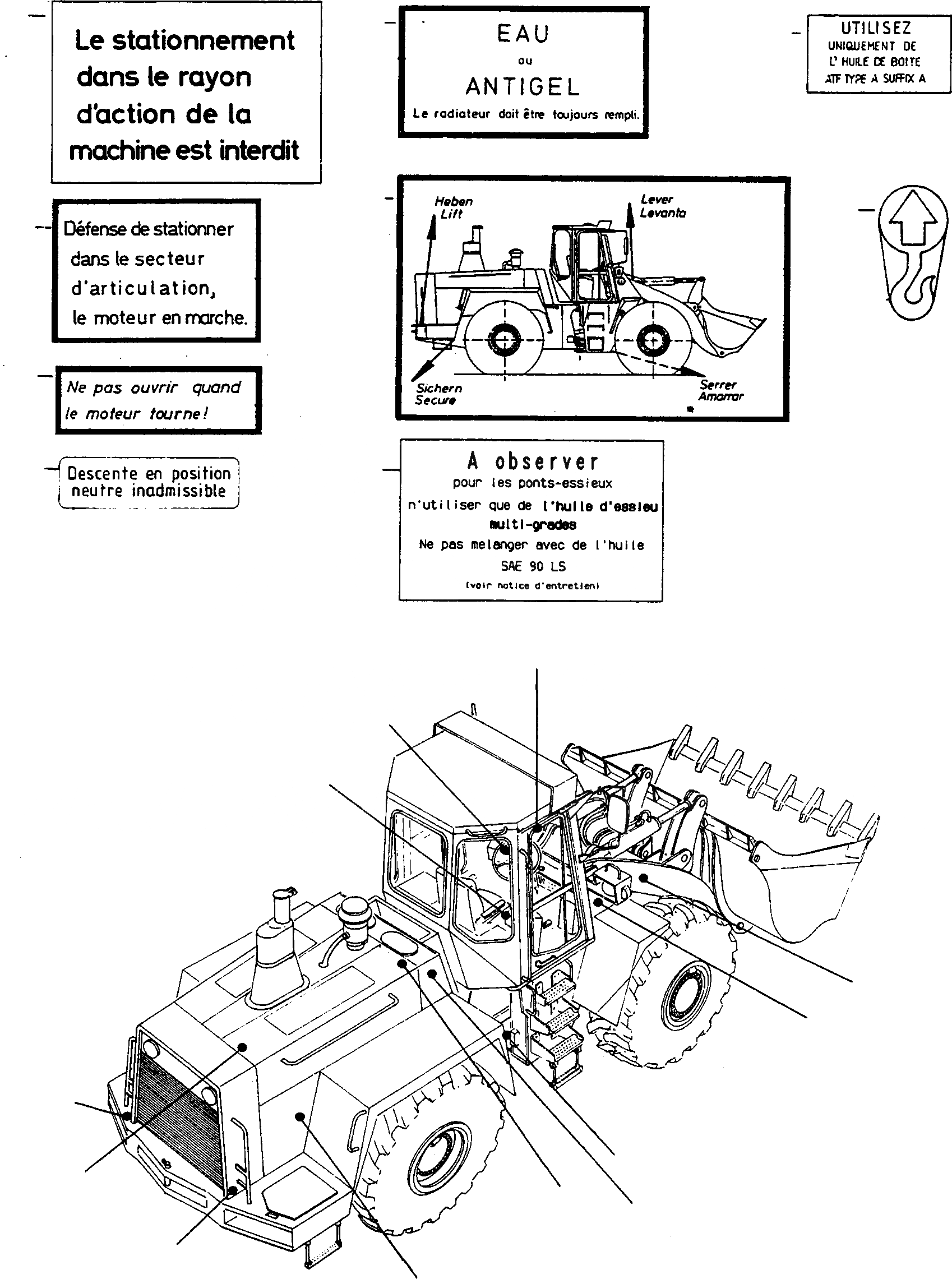 Схема запчастей Komatsu 70E - ТАБЛИЧКИS, ФРАНЦИЯ ШАССИ И SUPERSTRUCTURE