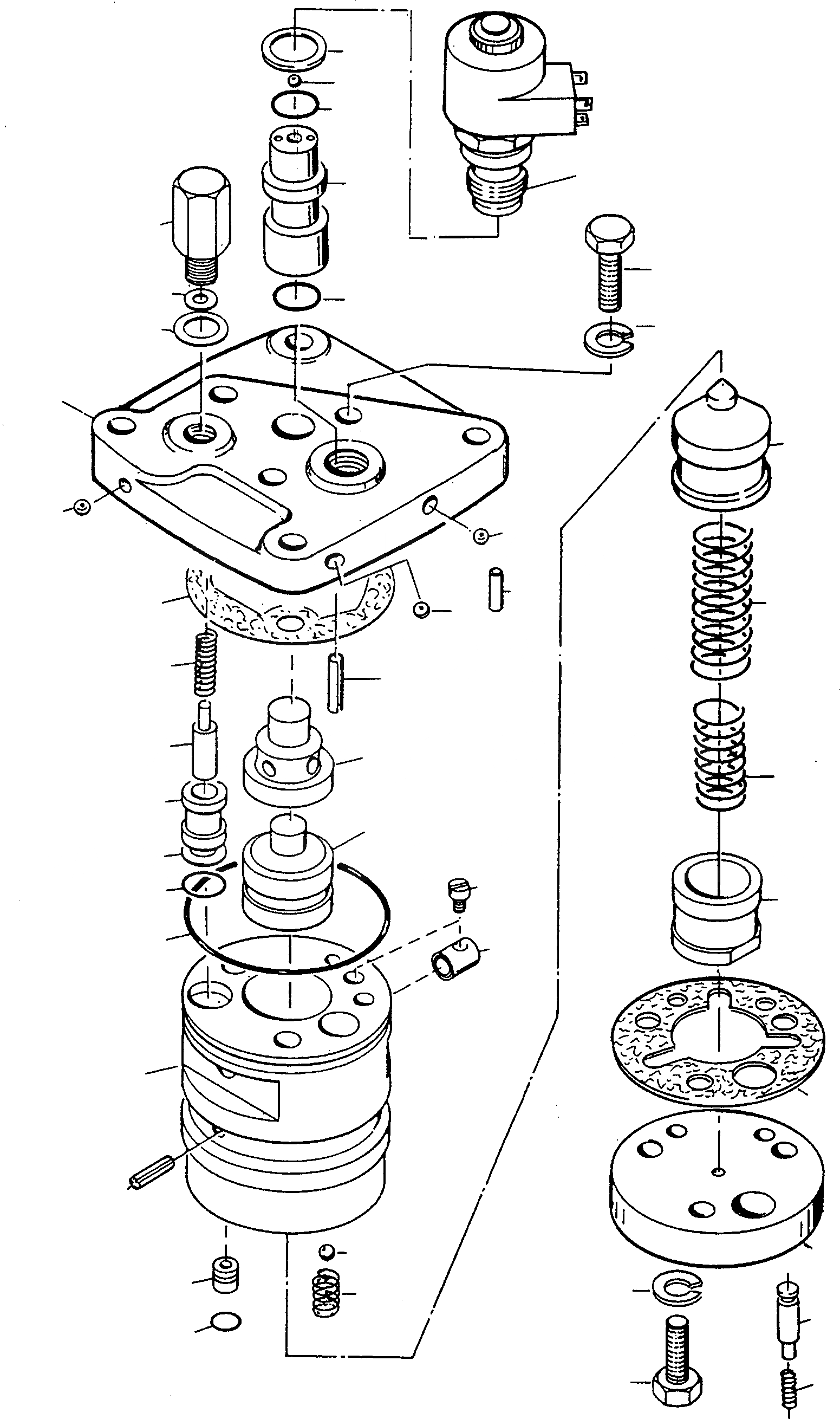 Схема запчастей Komatsu 70E - PRESSURE REGULATING КЛАПАН ТРАНСМИССИЯ И ЗАДН. МОСТ