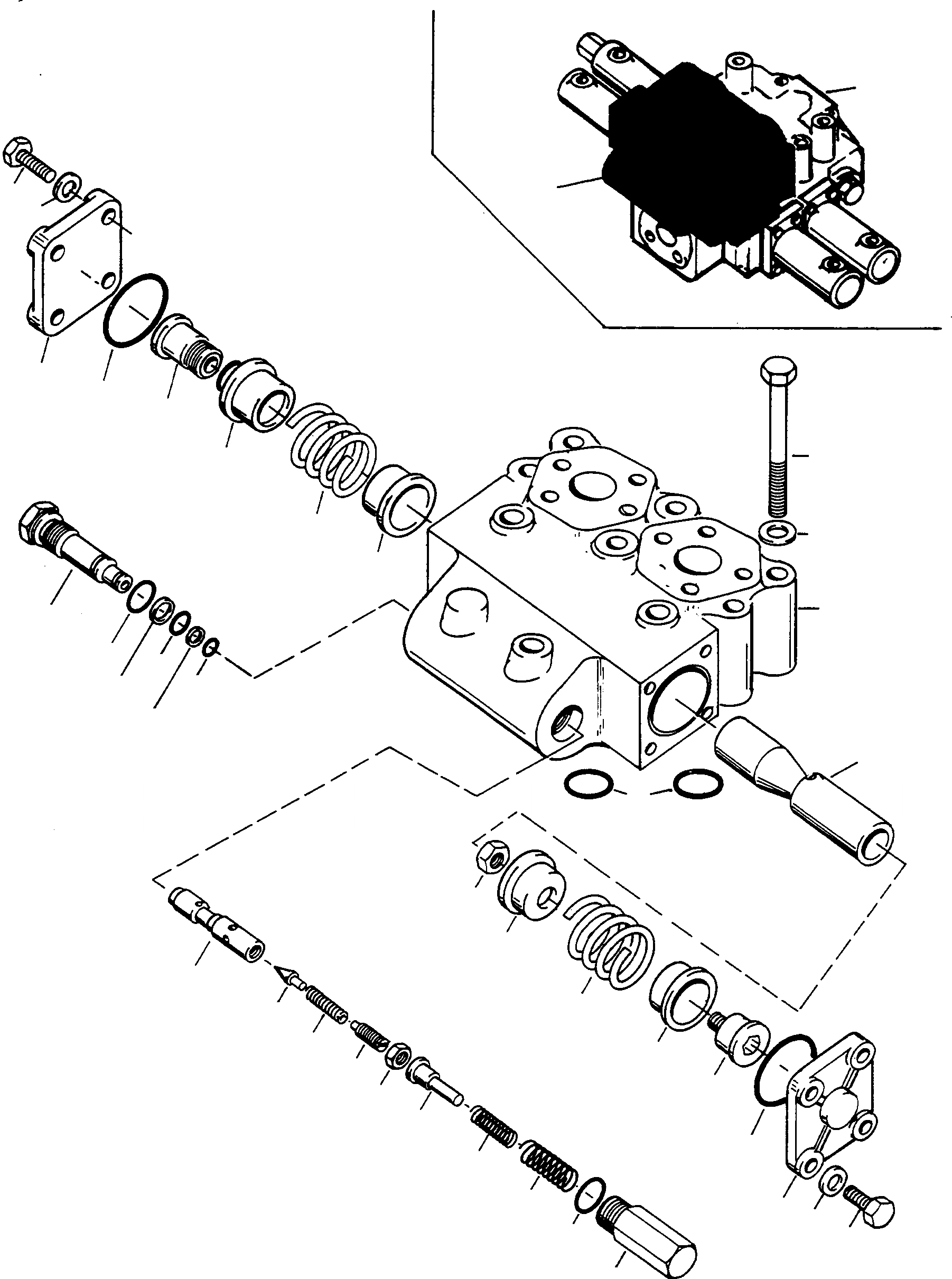 Схема запчастей Komatsu 70E - УПРАВЛЯЮЩ. КЛАПАН, TWO WAYS ГИДРАВЛИКА