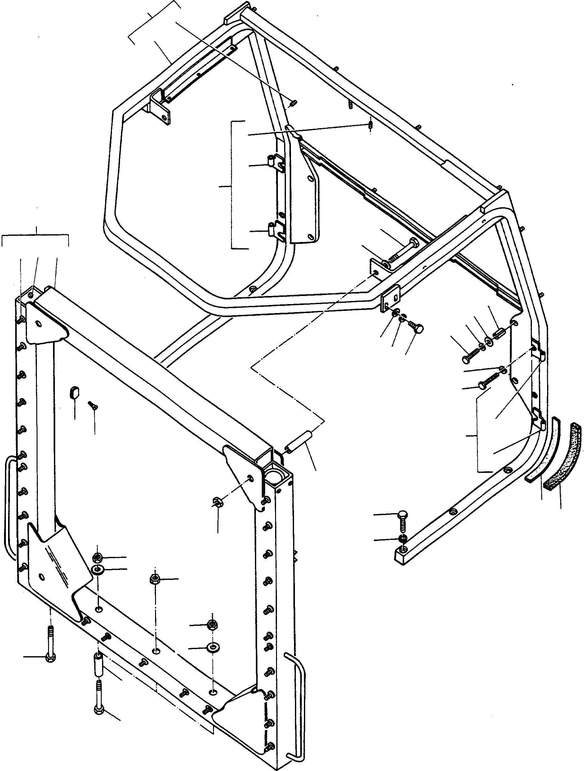 Схема запчастей Komatsu 77C - БЕЗОПАСН. КАБИНА ШАССИ И SUPERSTRUCTURE