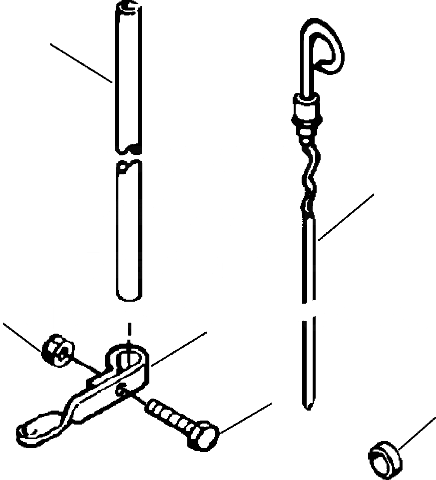 Схема запчастей Komatsu D32E-1 - DIPSTICK POWER