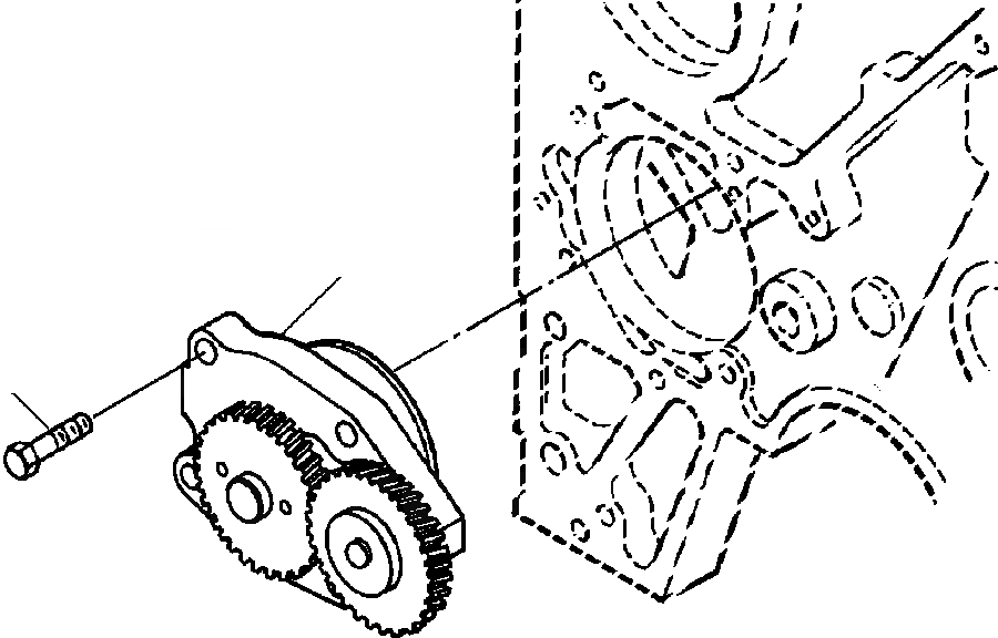 Схема запчастей Komatsu D32E-1A - FIG. A-AA СМАЗЫВ. НАСОС ДВИГАТЕЛЬ