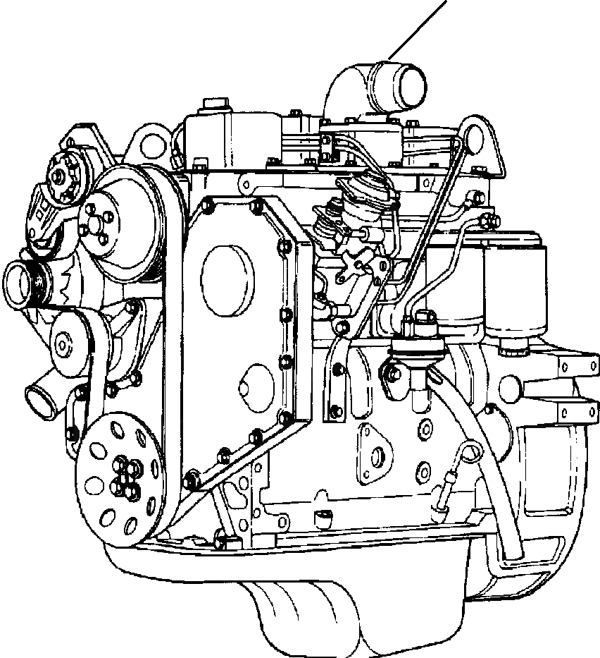 Схема запчастей Komatsu D32E-1A - FIG. A9-AA ДВИГАТЕЛЬ ASSEMBLY ДВИГАТЕЛЬ