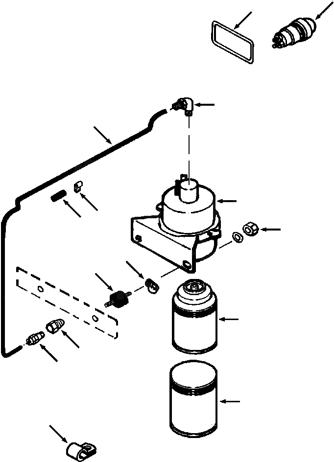 Схема запчастей Komatsu D32E-1 - ETHER START POWER - DE-