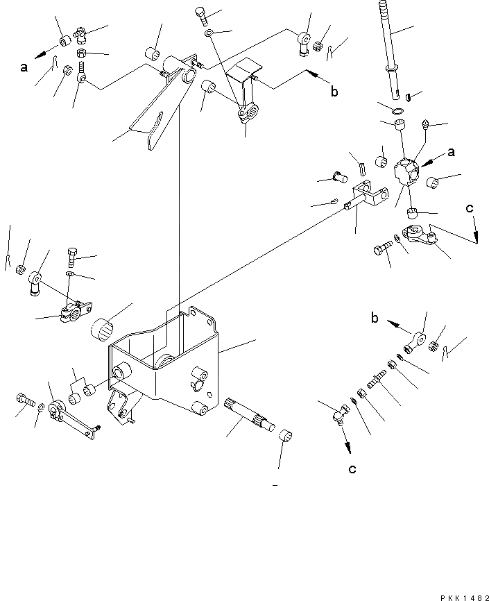 Схема запчастей Komatsu D37P-5A - РЫЧАГ УПРАВЛ-Я ТРАНСМИССИЕЙ (/)(№-) ТОПЛИВН. БАК. AND КОМПОНЕНТЫ