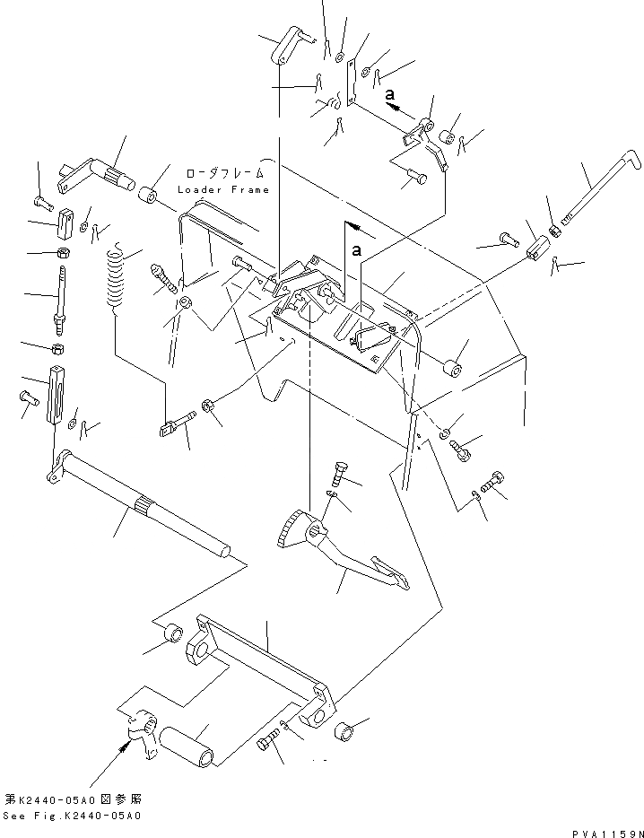 Схема запчастей Komatsu D37P-5A - ПЕДАЛЬ ТОРМОЗА КАБИНА ОПЕРАТОРА И СИСТЕМА УПРАВЛЕНИЯ