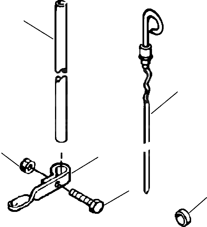 Схема запчастей Komatsu D38E-1 - DIPSTICK POWER