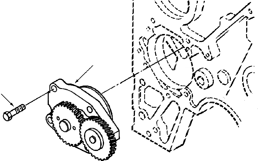 Схема запчастей Komatsu D38E-1 - СМАЗЫВ. НАСОС POWER