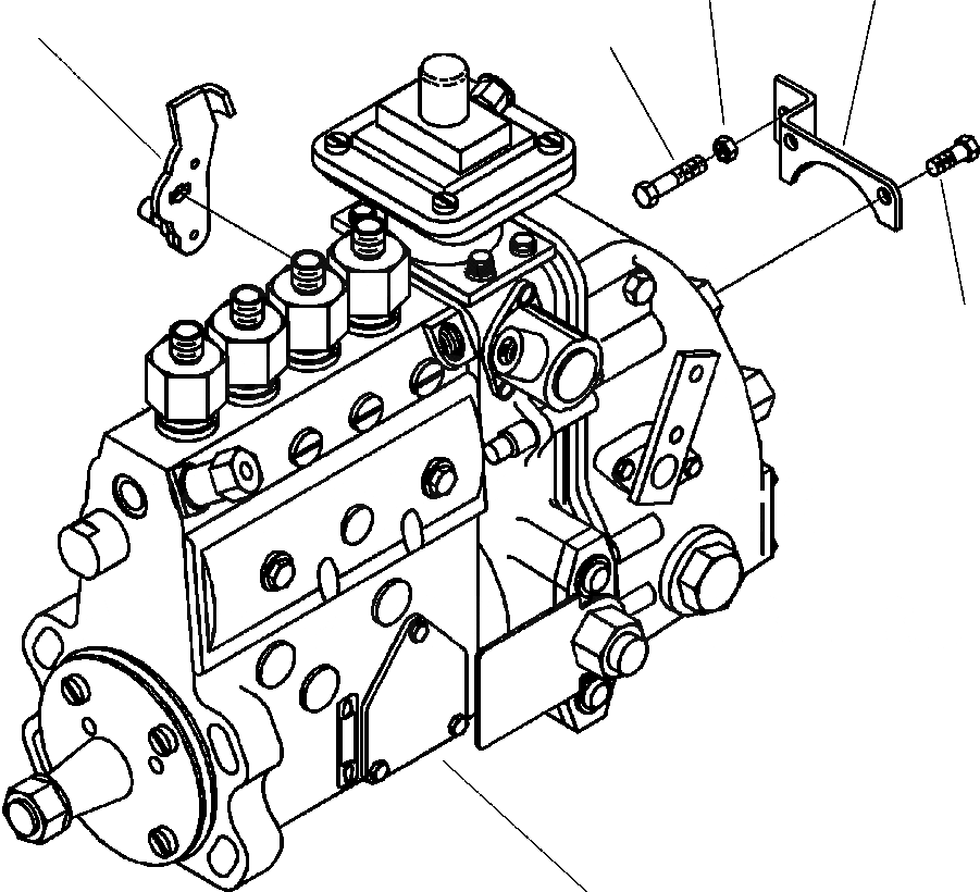 Схема запчастей Komatsu D38E-1 - ТОПЛИВН. НАСОС POWER