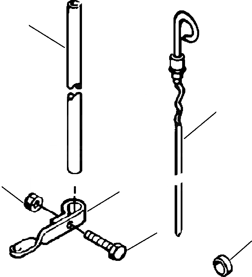 Схема запчастей Komatsu D39E-1 - DIPSTICK POWER