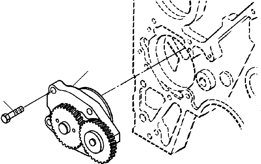 Схема запчастей Komatsu D39E-1A - FIG. A-AA СМАЗЫВ. НАСОС ДВИГАТЕЛЬ