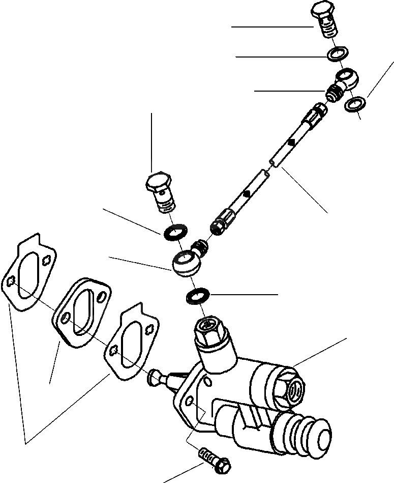 Схема запчастей Komatsu D39E-1 - НАСОС ПОДКАЧКИ ТОПЛИВА POWER
