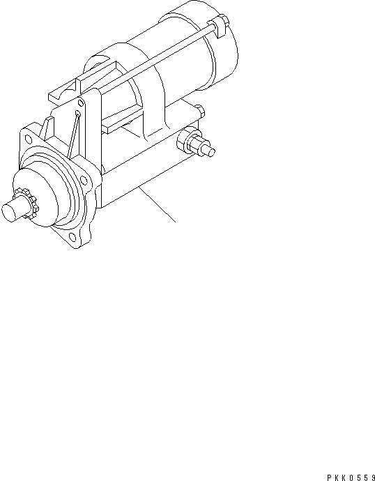 Схема запчастей Komatsu D41A-6 - СТАРТЕР (.KW) КОМПОНЕНТЫ ДВИГАТЕЛЯ