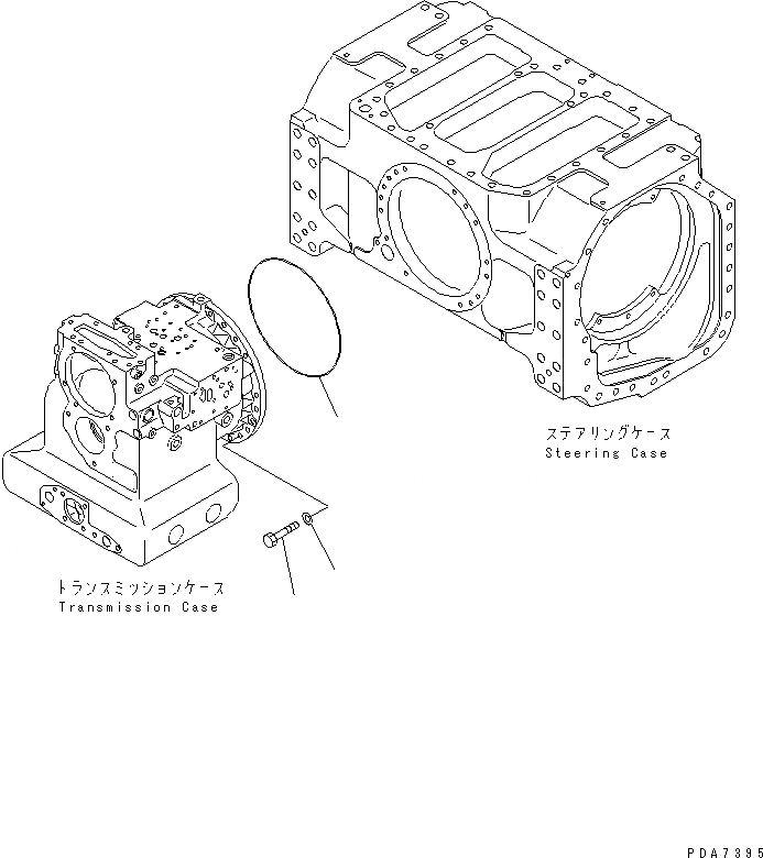 Схема запчастей Komatsu D41A-6 - СИЛОВАЯ ЛИНИЯ (ТРАНСМИССИЯ СУППОРТ) СИЛОВАЯ ПЕРЕДАЧА И КОНЕЧНАЯ ПЕРЕДАЧА