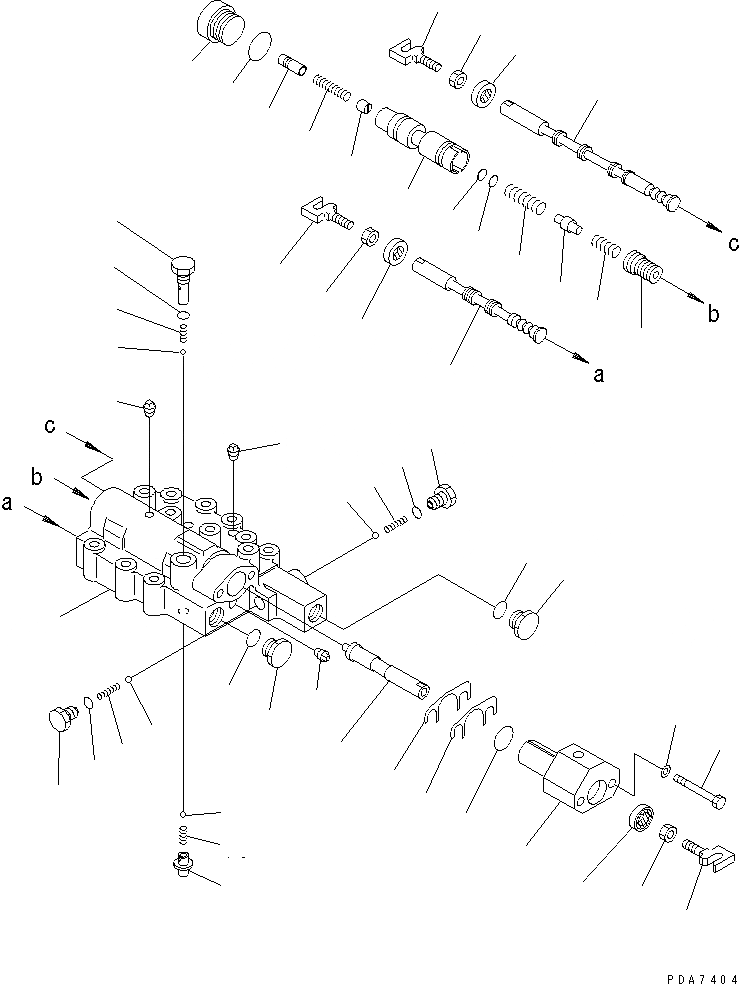 Схема запчастей Komatsu D41A-6 - ТРАНСМИССИЯ (SHIFT КЛАПАН) СИЛОВАЯ ПЕРЕДАЧА И КОНЕЧНАЯ ПЕРЕДАЧА