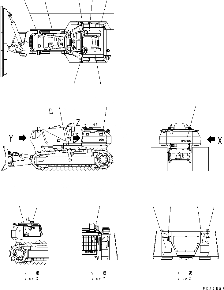 Схема запчастей Komatsu D41A-6 - МАРКИРОВКА (ПОРТУГАЛ.) МАРКИРОВКА