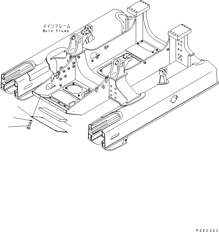 Схема запчастей Komatsu D41E-6 - НИЖН. ЗАЩИТА (REGULATION OF EC INCLUSION) ЧАСТИ КОРПУСА