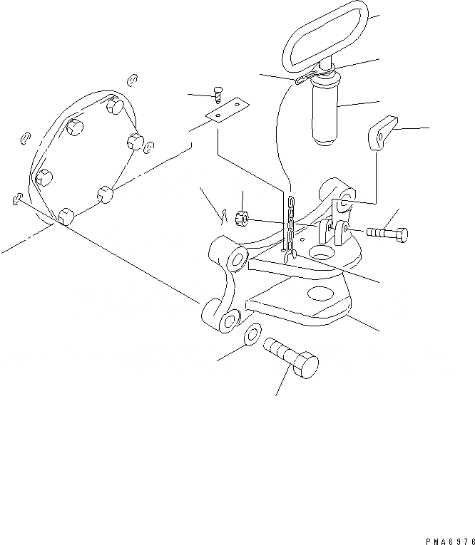 Схема запчастей Komatsu D41E-6 - СЦЕПКА (REGULATION OF EC INCLUSION) РАБОЧЕЕ ОБОРУДОВАНИЕ