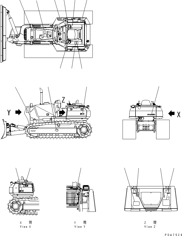 Схема запчастей Komatsu D41E-6 - МАРКИРОВКА (ФРАНЦИЯ) МАРКИРОВКА