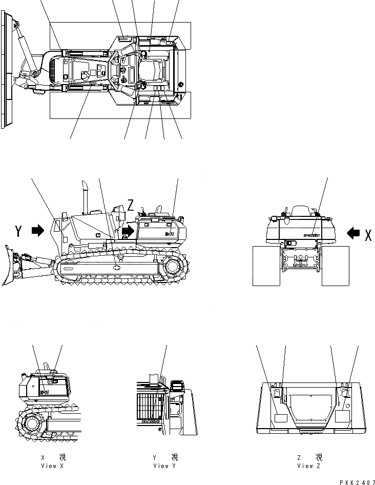 Схема запчастей Komatsu D41E-6 - МАРКИРОВКА (ПОРТУГАЛ.) МАРКИРОВКА