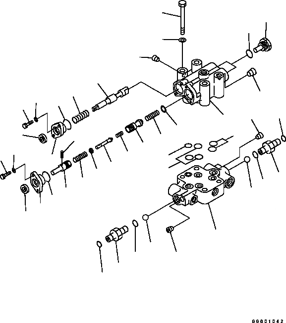 Схема запчастей Komatsu D41E-6 - СИЛОВАЯ ЛИНИЯ (ТОРМОЗНОЙ КЛАПАН) СИЛОВАЯ ПЕРЕДАЧА И КОНЕЧНАЯ ПЕРЕДАЧА