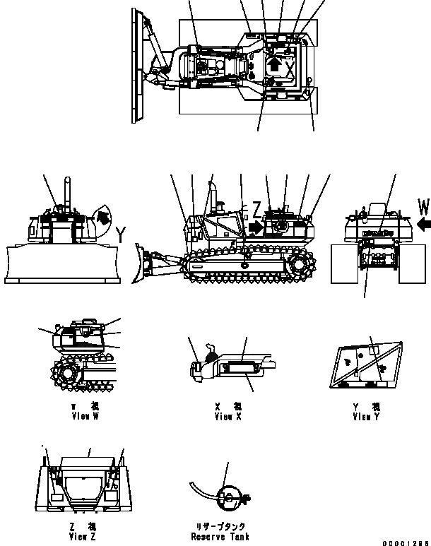 Схема запчастей Komatsu D41E-6 - МАРКИРОВКА (ИТАЛИЯ) МАРКИРОВКА