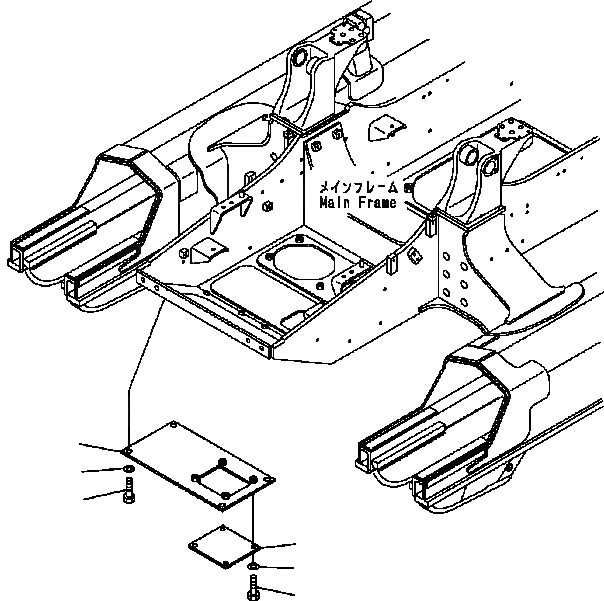 Схема запчастей Komatsu D41E6T - COVER ЧАСТИ КОРПУСА