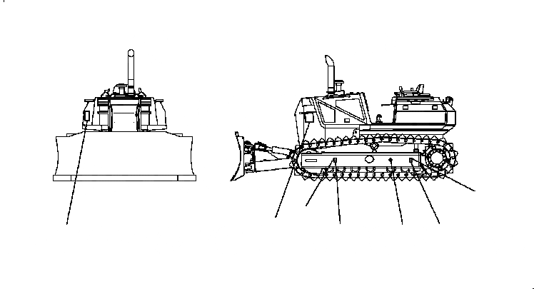 Схема запчастей Komatsu D41E6T - ЦЕНТР ТЯЖЕСТИ MARK МАРКИРОВКА