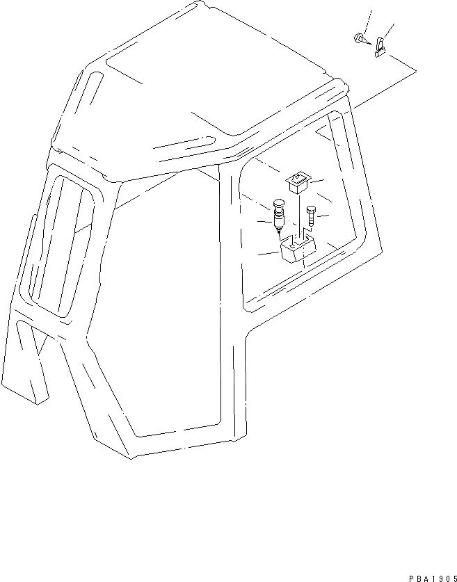 Схема запчастей Komatsu D41P-6 - КАБИНА (АКСЕССУАРЫ) (REGULATION OF EC INCLUSION)(№B-B8) КАБИНА ОПЕРАТОРА И СИСТЕМА УПРАВЛЕНИЯ