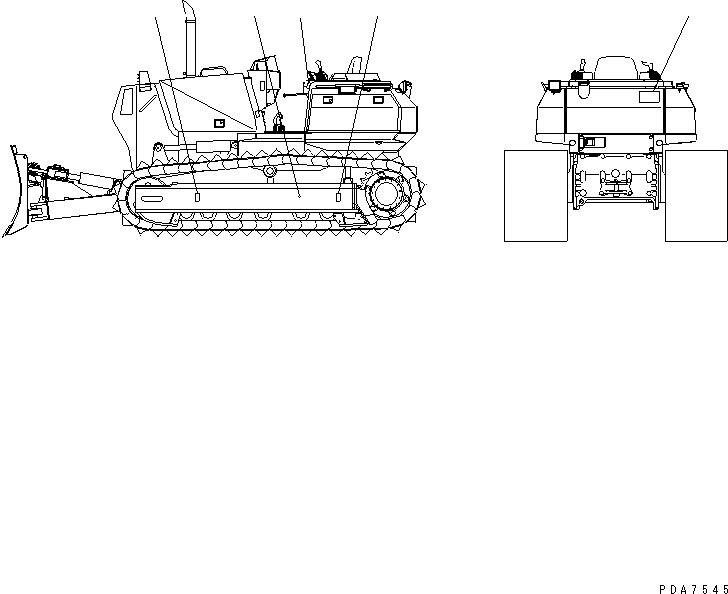 Схема запчастей Komatsu D41P-6 - ЦЕНТР ТЯЖЕСТИ MARK МАРКИРОВКА