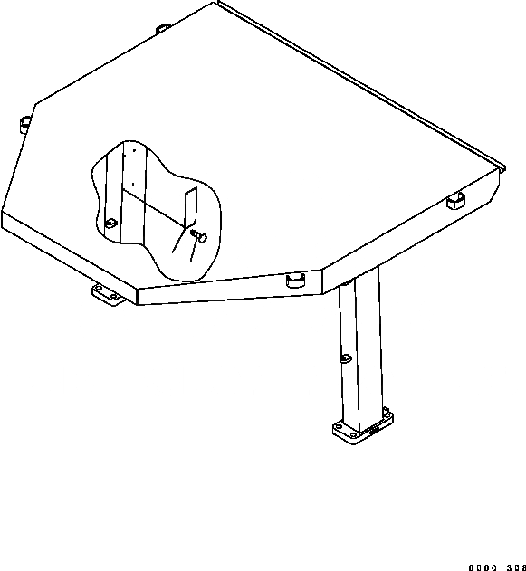 Схема запчастей Komatsu D41P-6 - ROPS ПЛАСТИНЫ МАРКИРОВКА