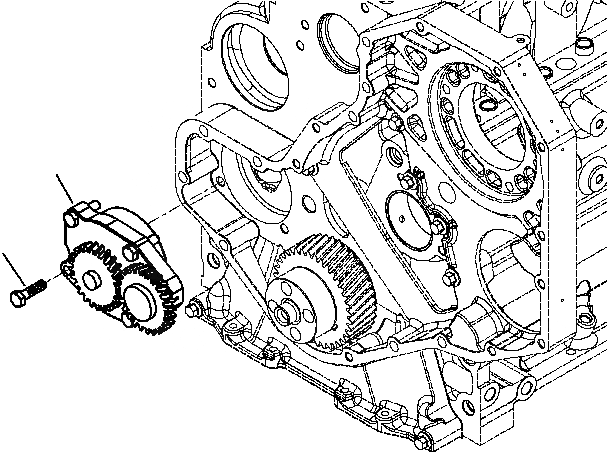 Схема запчастей Komatsu D51EX - A-AA СМАЗЫВ. НАСОС 