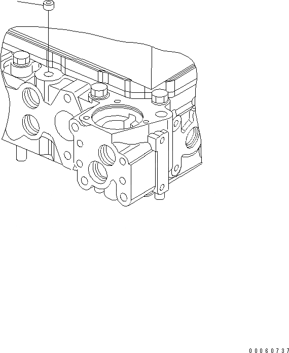 Схема запчастей Komatsu SAA6D107E-1KB-W - ГОЛОВКА ЦИЛИНДРОВ ЗАГЛУШКА (/) ДВИГАТЕЛЬ