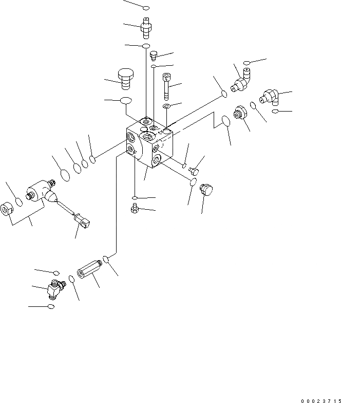 Схема запчастей Komatsu D61EX-15E0-BW - РУЛЕВ. УПРАВЛЕНИЕ ЛИНИЯ (P.P.C. КЛАПАН И КЛАПАН КРЕПЛЕНИЕ) ГИДРАВЛИКА