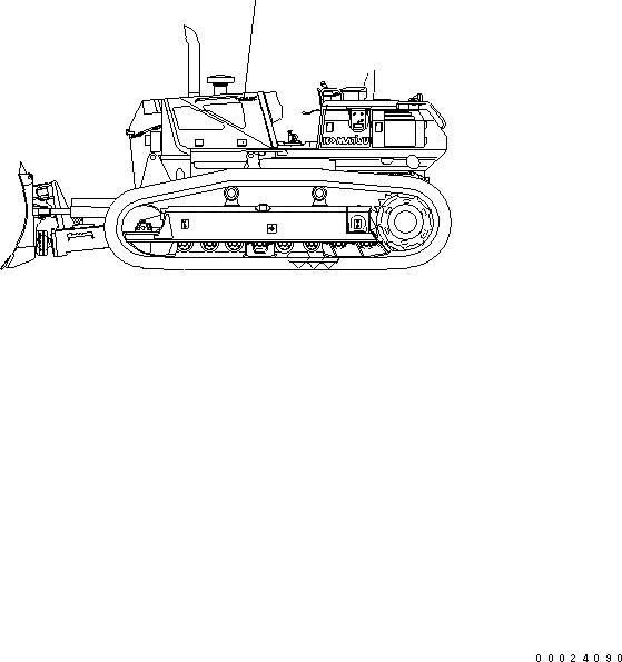 Схема запчастей Komatsu D61EX-15E0-BW - МАРКИРОВКА (БОЛЬШ.) МАРКИРОВКА