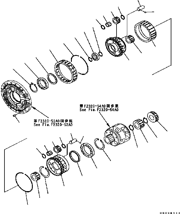 Схема запчастей Komatsu D61EX-15 - ТРАНСМИССИЯ (CARRIRER) (/) F [СИЛОВАЯ ПЕРЕДАЧА И КОНЕЧНАЯ ПЕРЕДАЧА]