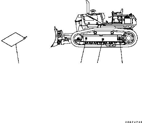 Схема запчастей Komatsu D61EX-15 - МАРКИРОВКА ЦЕНТРА ТЯЖЕСТИ U [МАРКИРОВКА]