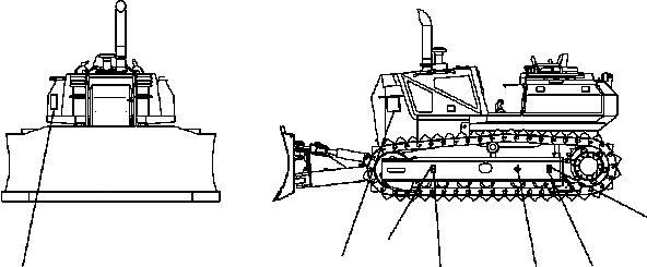 Схема запчастей Komatsu D61EX-15 - МАРКИРОВКА ЦЕНТРА ТЯЖЕСТИ U [МАРКИРОВКА]